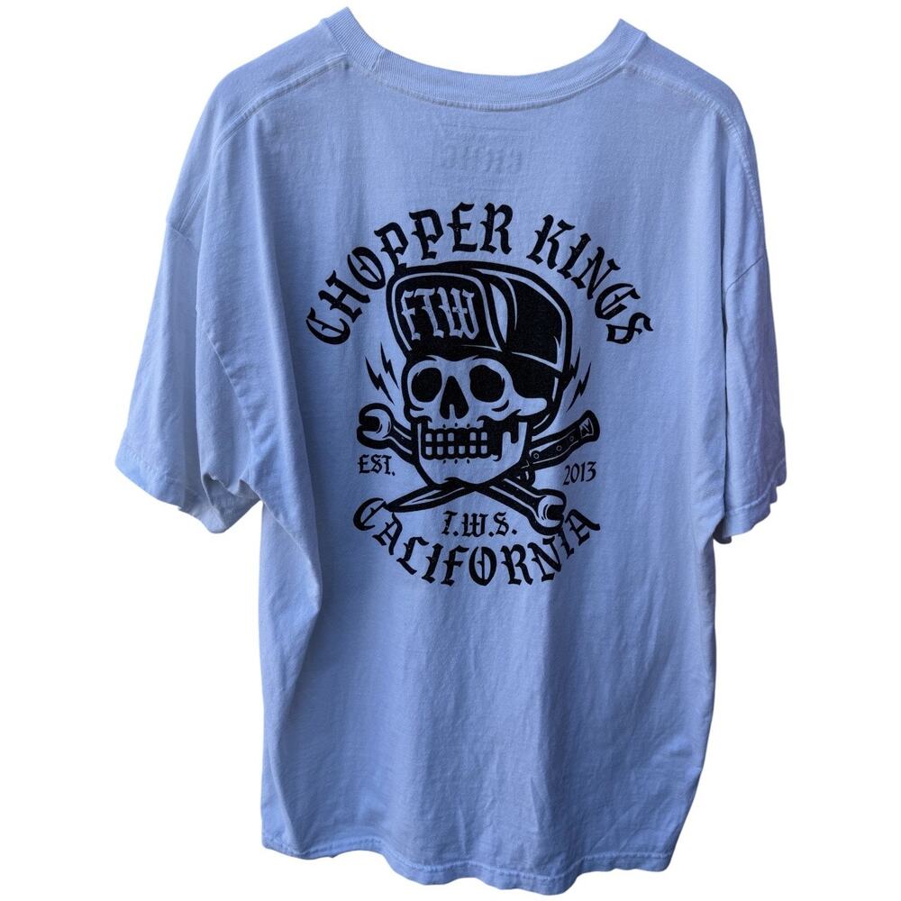 Chopper Kings California Graphic T Shirt Mens 2XL Skull Motorcycle Tee - Picture 2 of 3